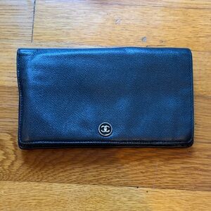 CHANEL Classic Black Leather Wallet